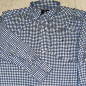 Vineyard Vines Light Blue Gingham Men's Shirt